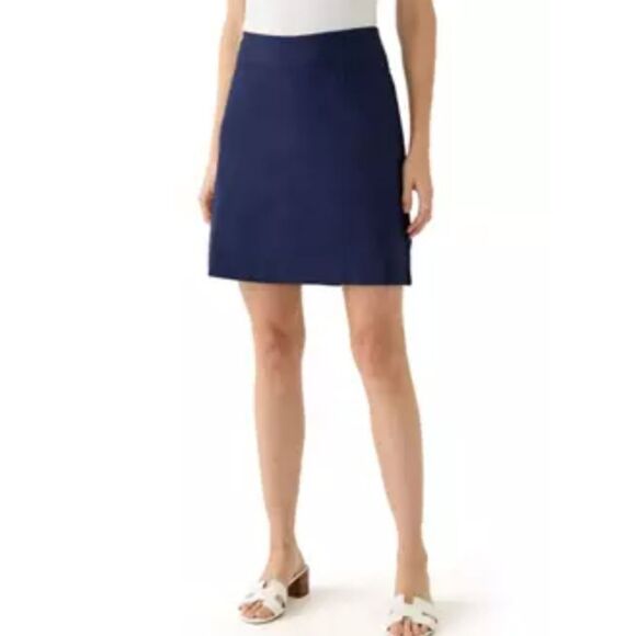 Charter Club Women's Petite Stretch Active Mini Skort‎ Navy Size 10P EUC - Picture 1 of 11